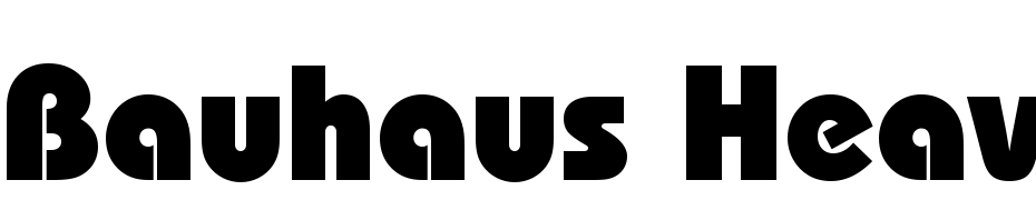 Bauhaus Heavy BT cкачати шрифт безкоштовно